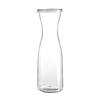 35 oz. Clear Large Disposable Plastic Wine Carafes with Lids (6 Carafes) Image 1