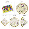 353 Pc. Graduation Cottage Core Table Decorating Kit for 24 Guests Image 1