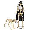 36 1/2" x 62 1/4" Animated Skeleton & Dog Halloween Decorations Image 1