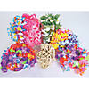 36" Luau Ruffle Petal Flower Multicolor Polyester Leis - 12 Pc. Image 2
