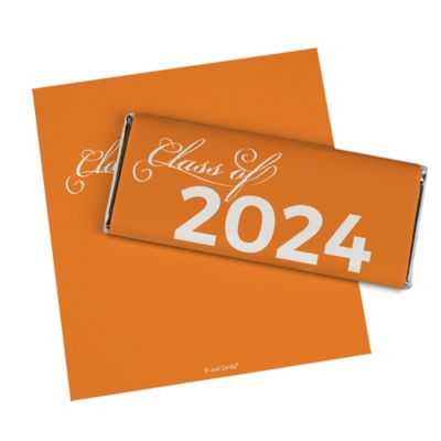 36ct Green Graduation Candy Party Favors Class of 2024 Wrapped Chocolate Bars by Just Candy Image 1