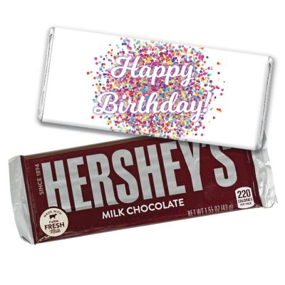 36ct Happy Birthday Candy Party Favors Hershey's Chocolate Bars by Just Candy Image 1