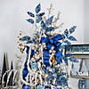 37" Glittered Blue Fern Christmas Spray Image 2