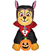 38" Blow-Up Inflatable PAW Patrol Chase as Vampire with Built-In LED Lights Outdoor Yard Decoration Image 1