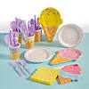 383 Pc. Ice Cream Party Tableware Kit for 24 Guests Image 1