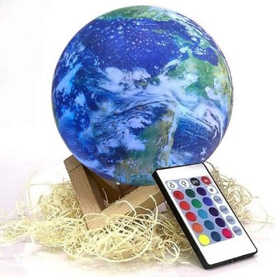 3D Earth Lamp - 10cm Image 1