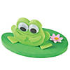 3D Floating Frog on a Lily Pad Foam Craft Kit - Makes 12 Image 1