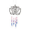3D Lotus Suncatcher with Hanging Crystals Craft Kit - Makes 3 Image 1