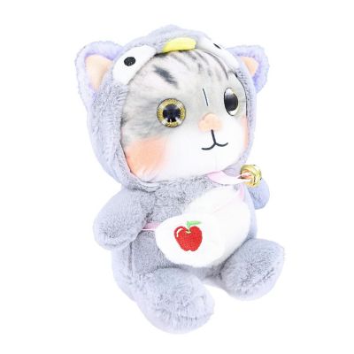 3D Lovely Cat 10 Inch Plush Collectible  Brown Image 1