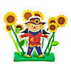 3D Scarecrow in a Sunflower Garden Craft Kit - Makes 12 Image 1