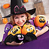 4 1/2" Bulk 72 Pc. Halloween Funny Face Stuffed Pumpkin Toys Image 3