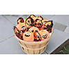 4 1/2" Halloween Funny Face Orange Stuffed Pumpkins - 12 Pc. Image 2
