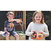 4 1/2" Halloween Funny Face Orange Stuffed Pumpkins - 12 Pc. Image 3