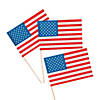 4 1/2" x 3" Bulk 144 Pc. Small Paper American Flags on Sticks Image 1