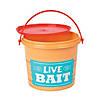 4 1/2" x 4 1/2" Little Fisherman Pails with Lids Favor Containers - 12 Pc. Image 1