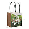 4 1/2" x 4 3/4" Small Father&#8217;s Day Best Dad Ever Gift Bags - 12 Pc. Image 1