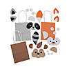 4 1/2" x 5 1/2" Small Woodland Animal Paper Gift Bag Craft Kit - Makes 12 Image 1