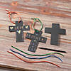 4 14" Religious Magic Color Scratch Cross Ornaments - 24 Pc. Image 2