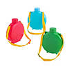 4 3/4" x 5 3/4" 12 oz. Solid Color Reusable BPA-Free Plastic Canteens - 12 Pc. Image 1