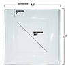 4.5" Clear Square Plastic Pastry Plates (140 Plates) Image 2