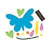 4" Bright Colors Butterfly Foam & Magnet Craft Kit - Makes 12 Image 1