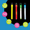 4" Bulk 100 Pc. Classic Multicolor Plastic Glow Stick Assortment Image 1