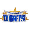 4 Ft. Blow-Up Inflatable Graduation Day Congrats Decoration with Built-In Lights Image 1