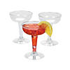 4 oz. Clear Disposable Plastic Champagne Glasses - 20 Ct. Image 1