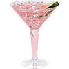 4 oz. Clear Disposable Plastic Martini Glasses - 20 Ct. Image 1