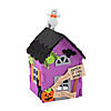 4" x 6" 3D Multicolored Haunted House Foam Craft Kit - Makes 12 Image 1