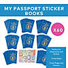 4" x 6" Bulk 60 Pc. My USA Passport Blue Paper Sticker Books Image 1