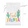 4" x 6" Small Final Fiesta Bachelorette Canvas Drawstring Favor Bags - 12 Pc. Image 1