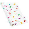 40" x 100 ft. Birthday Sprinkles Disposable Plastic Tablecloth Roll Image 1