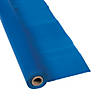 40" x 100 ft. Blue Plastic Disposable Tablecloth Roll Image 1