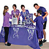 40" x 100 ft. Bright Purple Disposable Plastic Tablecloth Roll Image 2