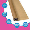 40" x 100 ft. Gold Plastic Tablecloth Roll Image 2
