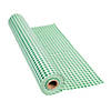 40" x 100 ft. Green Gingham Plastic Tablecloth Roll Image 1