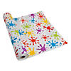 40" x 100 ft. Paint Splatters Disposable Plastic Tablecloth Roll Image 1