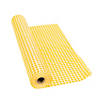 40" x 100 ft. Yellow Gingham Plastic Tablecloth Roll Image 1