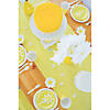 40" x 100 ft. Yellow Gingham Plastic Tablecloth Roll Image 4
