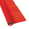 40" x 250 ft. Red Extra Long Disposable Plastic Tablecloth Roll Image 1