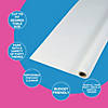 40" x 250 ft. White Extra Long White Plastic Tablecloth Roll Image 2