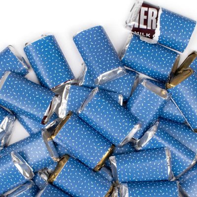 41 Pcs Blue Candy Party Favors Hershey's Miniatures Chocolate Image 1