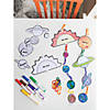 42" Color Your Own Solar System Educational Craft Kit - Makes 12 Image 2