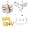 422 Pc. Eucalyptus Congrats Disposable Tableware Kit for 24 Guests Image 2