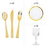 436 Pc. Eucalyptus Bridal Shower Tableware Kit for 48 Guests Image 2