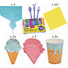 437 Pc. Ice Cream Party Ultimate Tableware Kit for 24 Guests Image 1