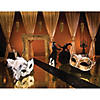 44 3/4" Gold Masquerade Ball Mask Cardboard Cutout Stand-Up Image 2