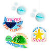 46" Under the Sea Honeycomb Ceiling Decorations - 5 Pc. Image 1