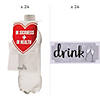 48 Pc. In Sickness & In Health Wedding Water Bottle Tags & Drink Tickets Kit for 24 Image 1